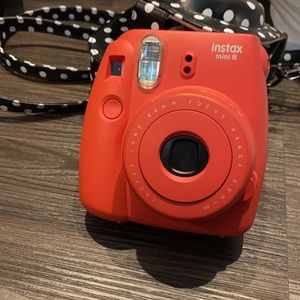 Polaroid camera with case and film